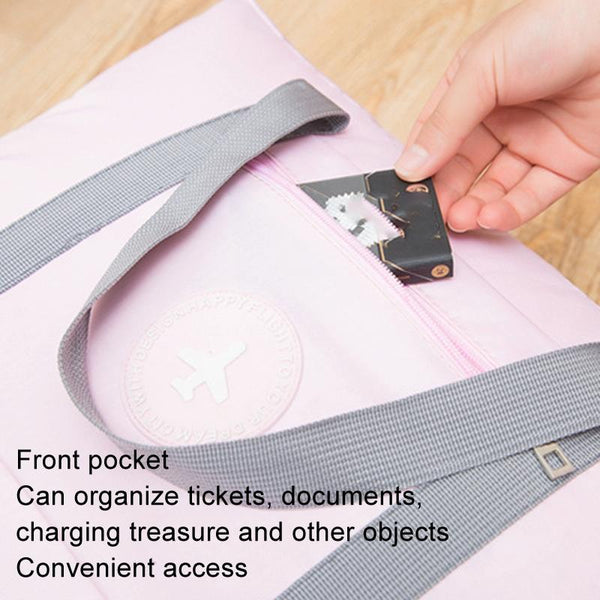 Folding Travel Bag With Trolley Case For Luggage Black Other Luggage