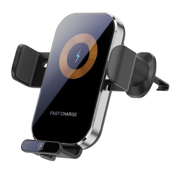 Intelligent Wireless Car Vent Charger 66W High Power Silver Chargers & Cradles