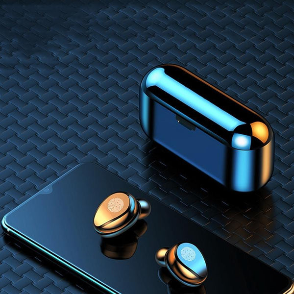 Wireless In Ear Bluetooth Headset With Noise Reduction And Long Battery Life Black Earbuds