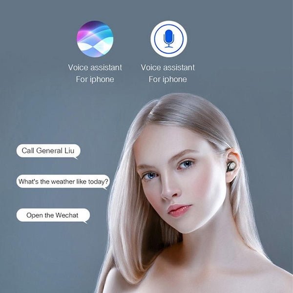 Wireless In Ear Bluetooth Headset With Noise Reduction And Long Battery Life Black Earbuds