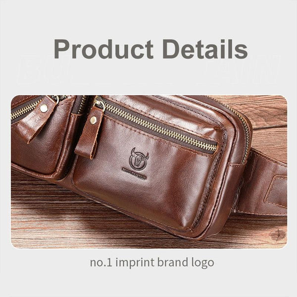 Large Capacity Retro Cowhide Crossbody Bag Black Bags