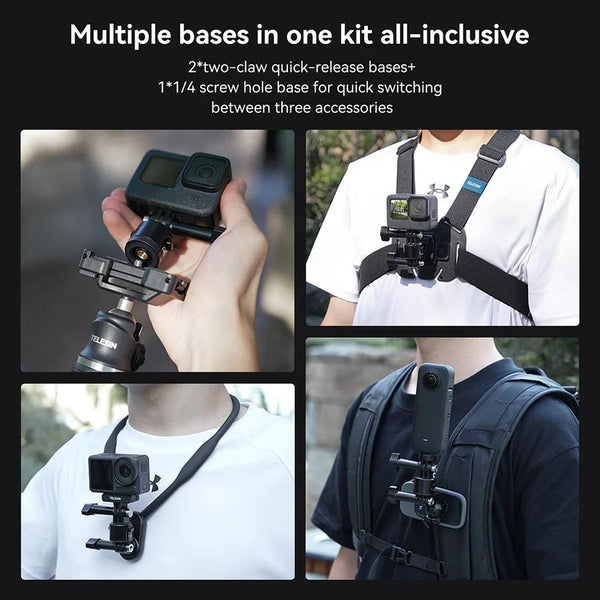 Universal Magnetic Quick Release Adapter Kit For Action Cameras Other Camera & Photo Accs