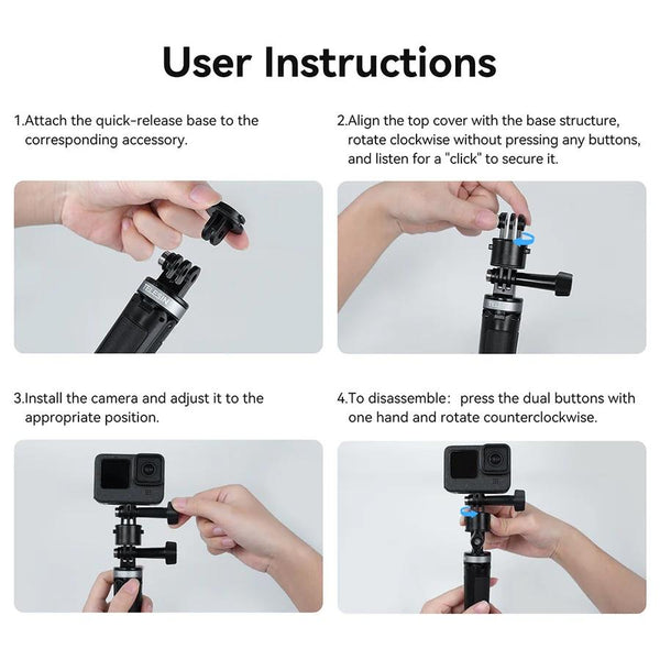 Universal Magnetic Quick Release Adapter Kit For Action Cameras Other Camera & Photo Accs