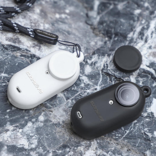 Silicone Camera Body Case With Lens Cap And Neck Strap For Insta360 Go Audio Video Camera Cases Bags & Covers