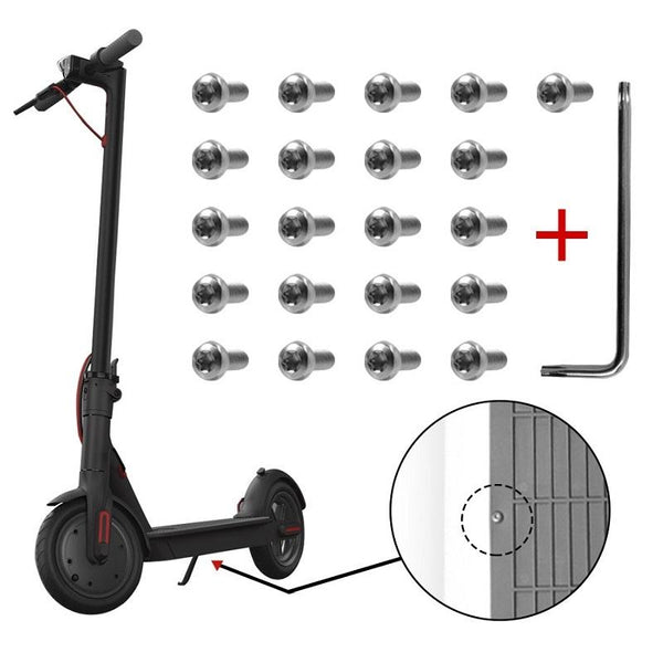 21 Piece Battery Compartment Screws Set For Xiaomi Mijia M365 Pro White Accessories