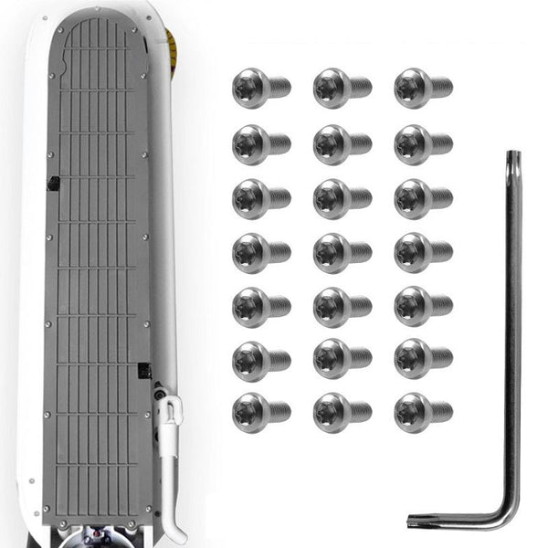 21 Piece Battery Compartment Screws Set For Xiaomi Mijia M365 Pro White Accessories