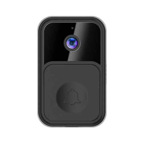 Wireless Smart Video Doorbell 90 Degree Wide Angle Black Smart Doorbells