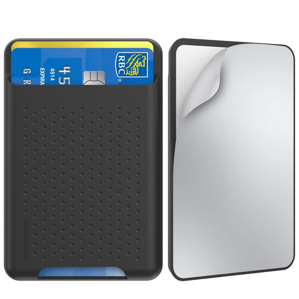 Parallel Universal Adhesive Silicone Card Case For Mobile Phones Black Cases Covers & Skins