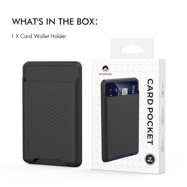 Parallel Universal Adhesive Silicone Card Case For Mobile Phones Black Cases Covers & Skins