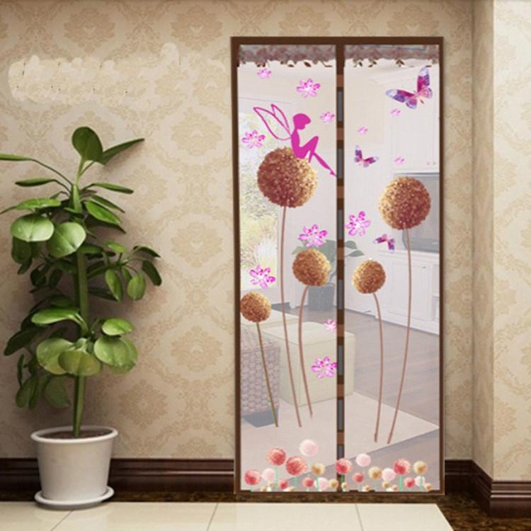 90X210cm Magnetic Summer Mosquito Screen Door Curtain Coffee Garden Privacy Screens