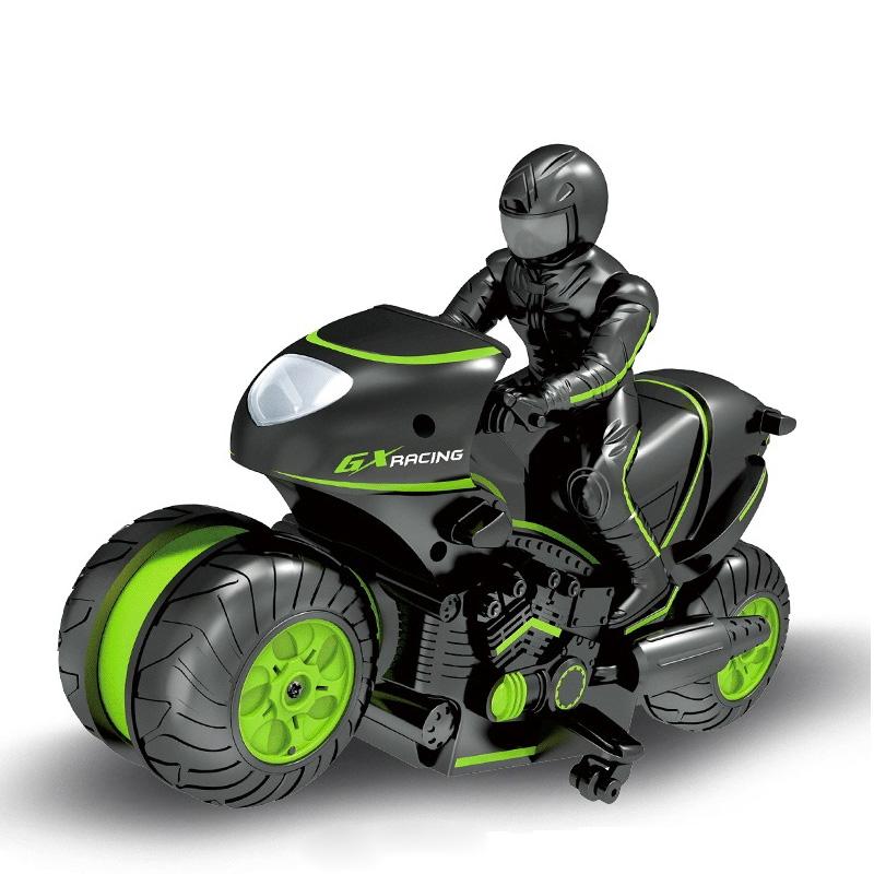 High Speed 2.4G Rc Motorcycle For Drifting And Off Road Riding Black Green Remote Controlled Toys