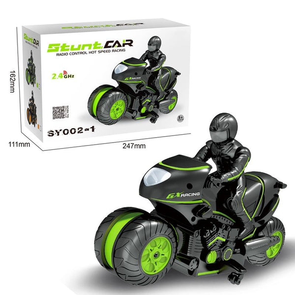 High Speed 2.4G Rc Motorcycle For Drifting And Off Road Riding Black Green Remote Controlled Toys