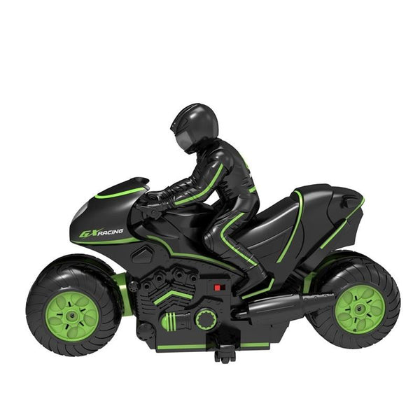 High Speed 2.4G Rc Motorcycle For Drifting And Off Road Riding Black Green Remote Controlled Toys