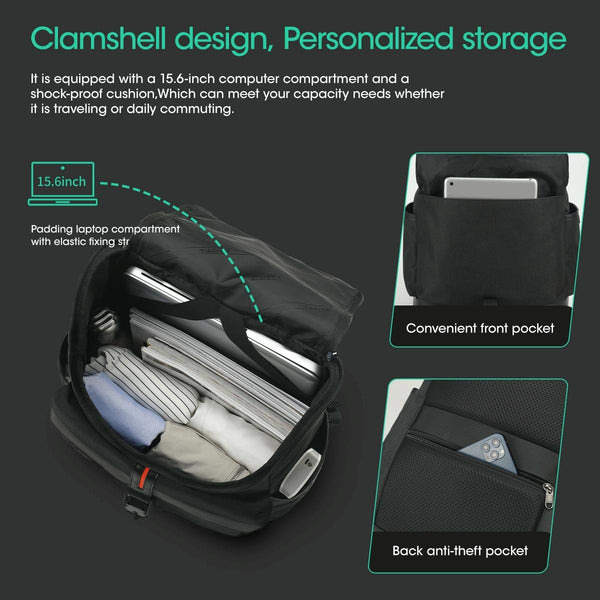 Men Simple Laptop Backpack Compact & Stylish Laptop Cases & Bags