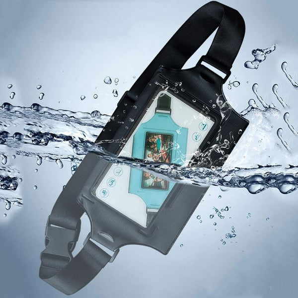 Waterproof Waist Bag For Mobile Phone And Sports Mint Blue Waist Packs & Bags