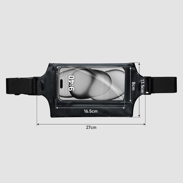 Waterproof Waist Bag For Mobile Phone And Sports Mint Blue Waist Packs & Bags