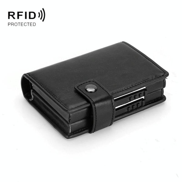 Secure Dual Card Wallet With Rfid Blocking Mad Horse Black Wallets