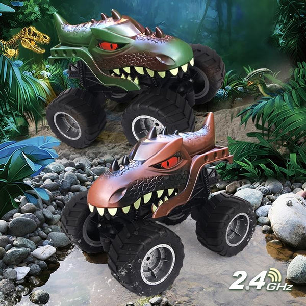 Remote Control Dinosaur Climbing Car 2.4G Green Remote Controlled Toys