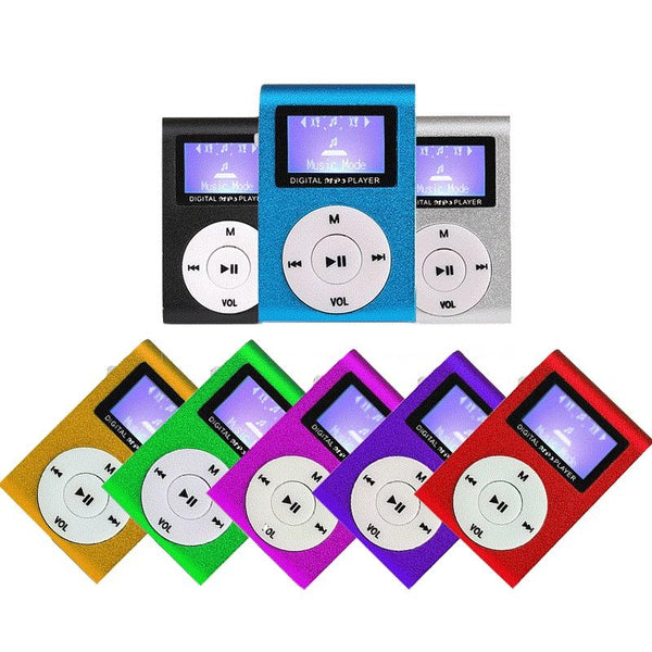 Metal Mini Mp3 Player + Earphones & Cable Pink Ipods & Mp3 Players