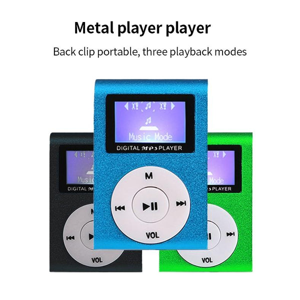 Metal Mini Mp3 Player + Earphones & Cable Pink Ipods & Mp3 Players