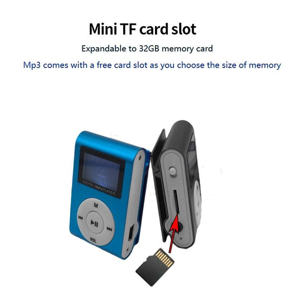 Metal Mini Mp3 Player + Earphones & Cable Pink Ipods & Mp3 Players