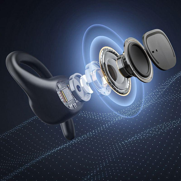 Waterproof Wireless Sports Bluetooth Earphones With Led Display White Earbuds