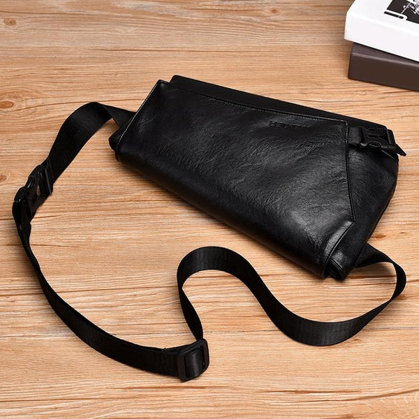 Large Capacity Waterproof Men Crossbody Bag Black Bags