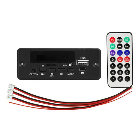 12V Mp3 Decoding Board W / Power Amp & Bluetooth Record Calls Black Ipods & Mp3 Players