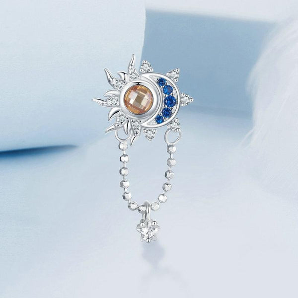 Veile Studios 925 Sterling Silver Sun Moon Beaded Diy Pendant Necklaces & Pendants