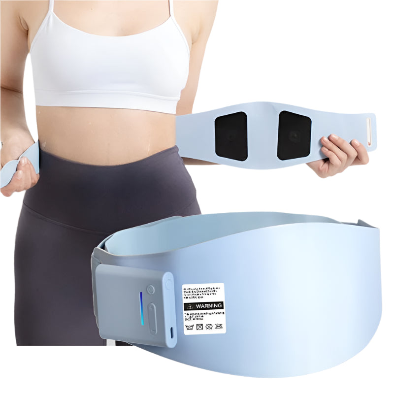Ems Abdominal Massager For Waist Pain Relief Lake Blue Massagers