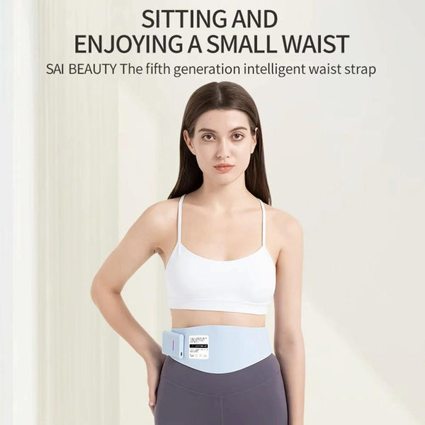 Ems Abdominal Massager For Waist Pain Relief Lake Blue Massagers