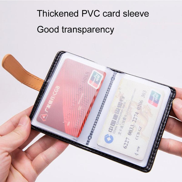 Pu Leather Card Holder Business & Credit Cards Red Business Card Holders