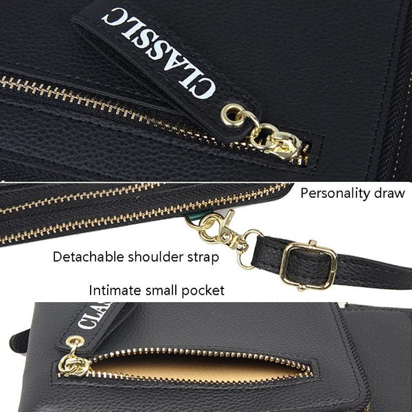 Red Pu Mobile Phone Bag For Women Large Capacity Women's Bags & Handbags