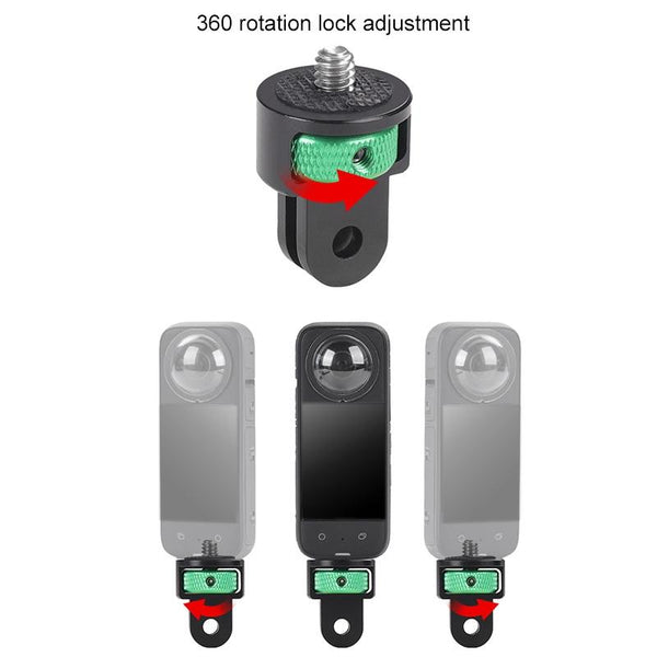 Universal 1 / 4 Inch Screw Action Camera Adapter Adjustable_Black Cables & Adapters