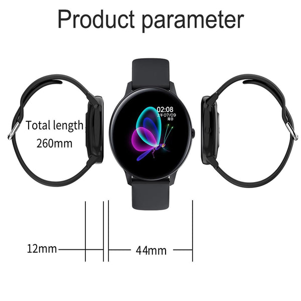 Smart Watch With Ip68 Waterproofing And Health Monitoring Black Smart Watches