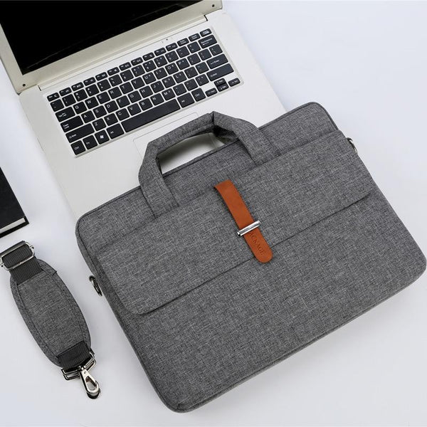 13 13.3 Inch Multifunctional Laptop Bag Durable Shoulder & Handheld Design Black Laptop Cases & Bags