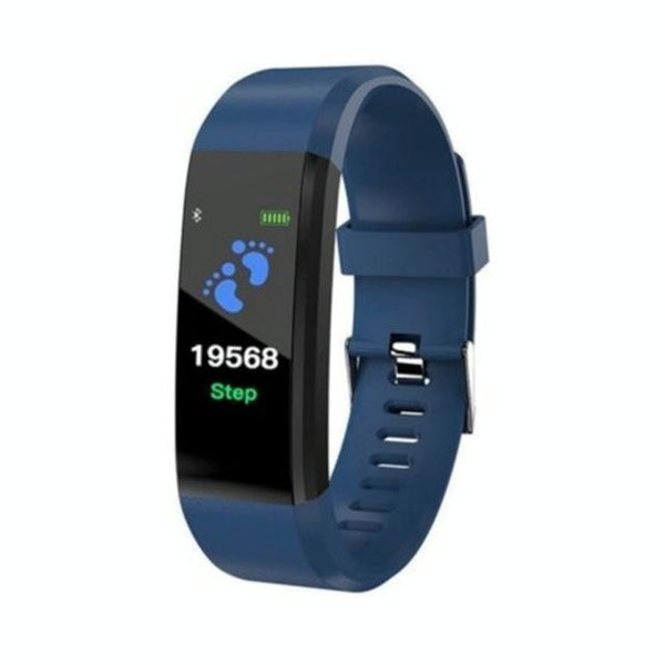 Smart Oled Fitness Tracker With Pedometer Black Activity Trackers