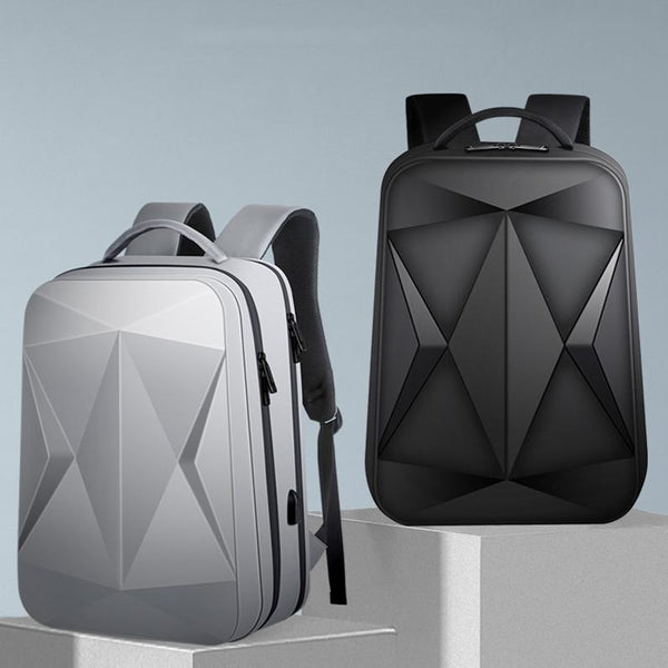 Waterproof Laptop Backpack With Usb Port Large Capacity Light Grey Laptop Cases & Bags