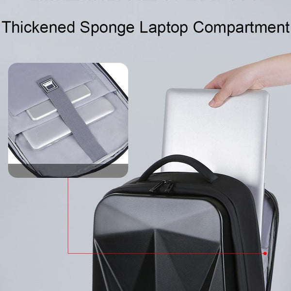Waterproof Laptop Backpack With Usb Port Large Capacity Light Grey Laptop Cases & Bags