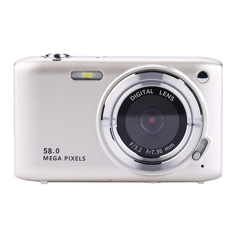 16X Zoom Hd Digital Camera With 2.88 Ips Screen_Silver Digital Cameras