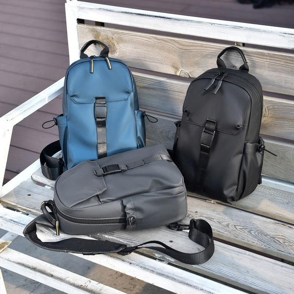 Large Capacity Waterproof Crossbody Chest Bag For Cycling & Sports Black Bags