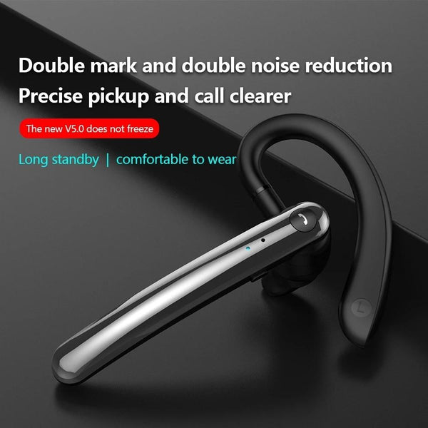 180 Degree Rotating Bluetooth 5.0 Wireless Earphones With Noise Cancellation And Mic Headsets & Earpieces