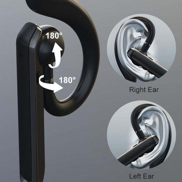 Wireless Bluetooth Earphone With Noise Reduction 880 Mounted Black Headsets & Earpieces