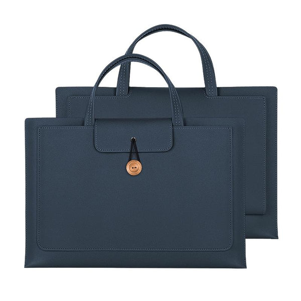 Laptop Inner Bag With Elastic Thread Button Blue Laptop Cases & Bags
