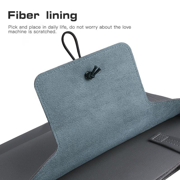 Laptop Inner Bag With Elastic Thread Button Blue Laptop Cases & Bags