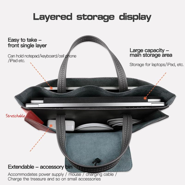 Laptop Inner Bag With Elastic Thread Button Blue Laptop Cases & Bags