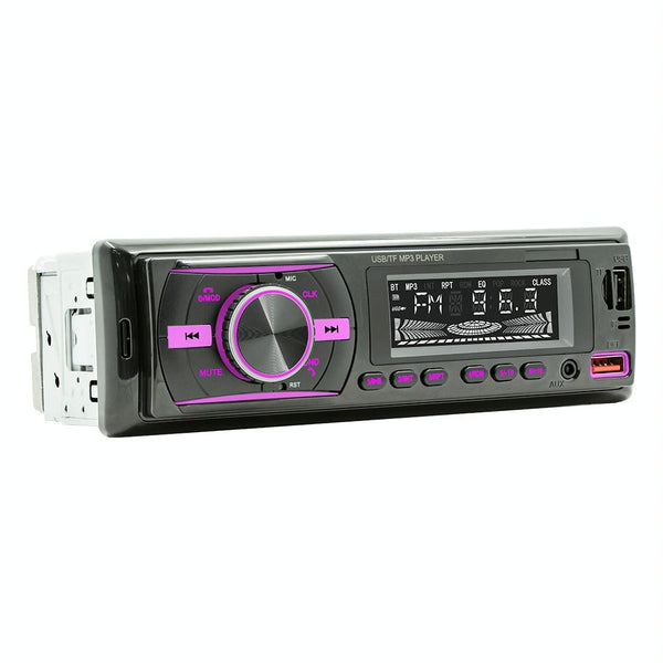 Car Mp3 Player With Voice Assistant & Fm Colourful Lights Black Ipods & Mp3 Players