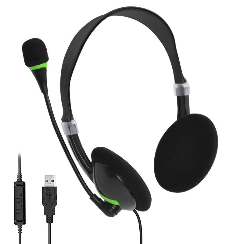 Universal Usb Black Headphones
