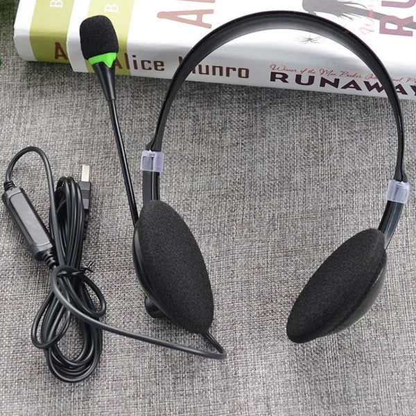 Universal Usb Black Headphones
