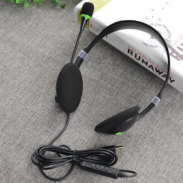 Universal Usb Black Headphones